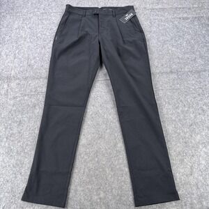 Rhone Golf Tour Trouser Pants Mens 32x32 Black Performance Stretch Water Repel